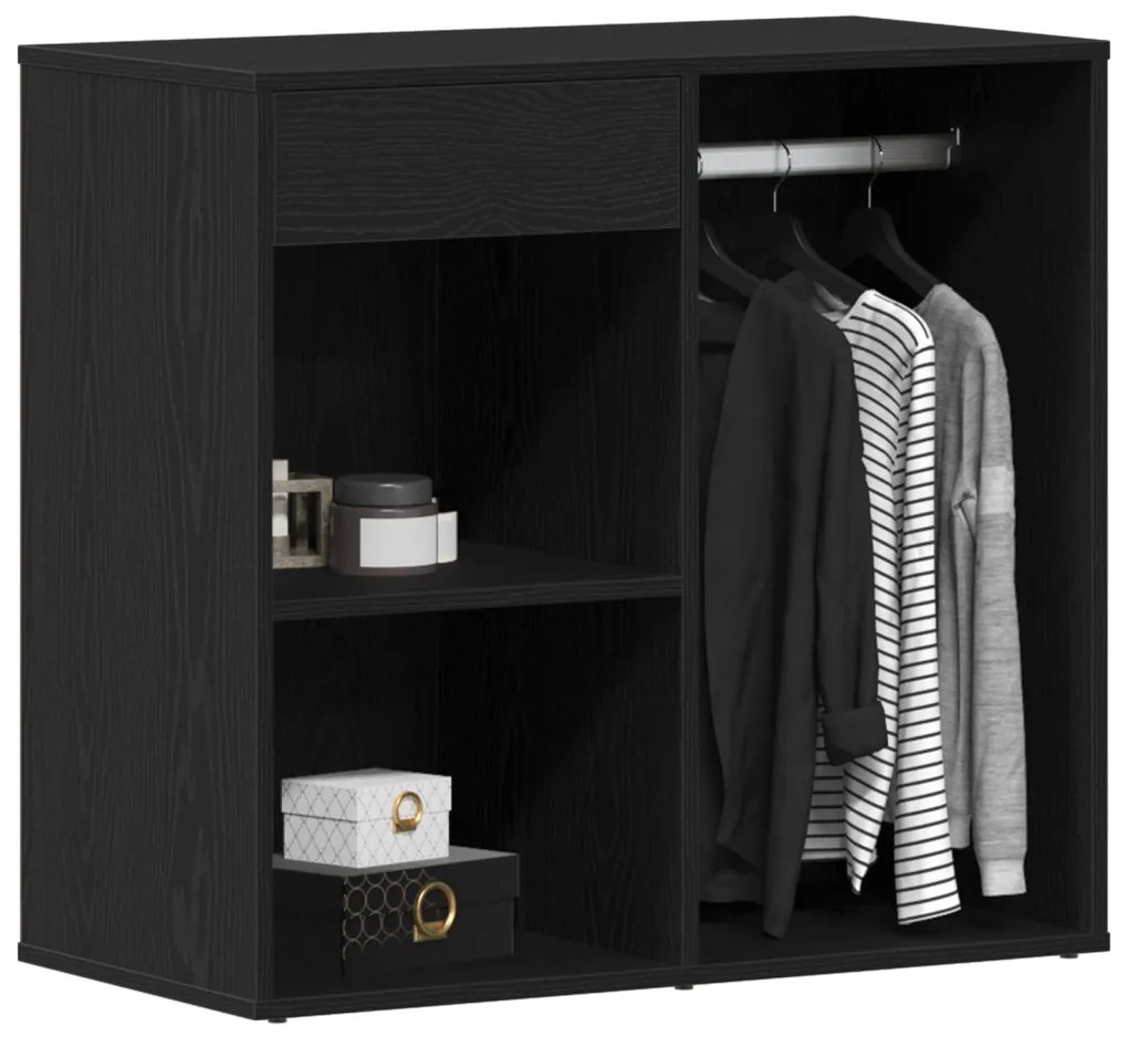 Fekete tölgy kozmetikai szekrény 80x40x75 cm Mérnöki fából készült