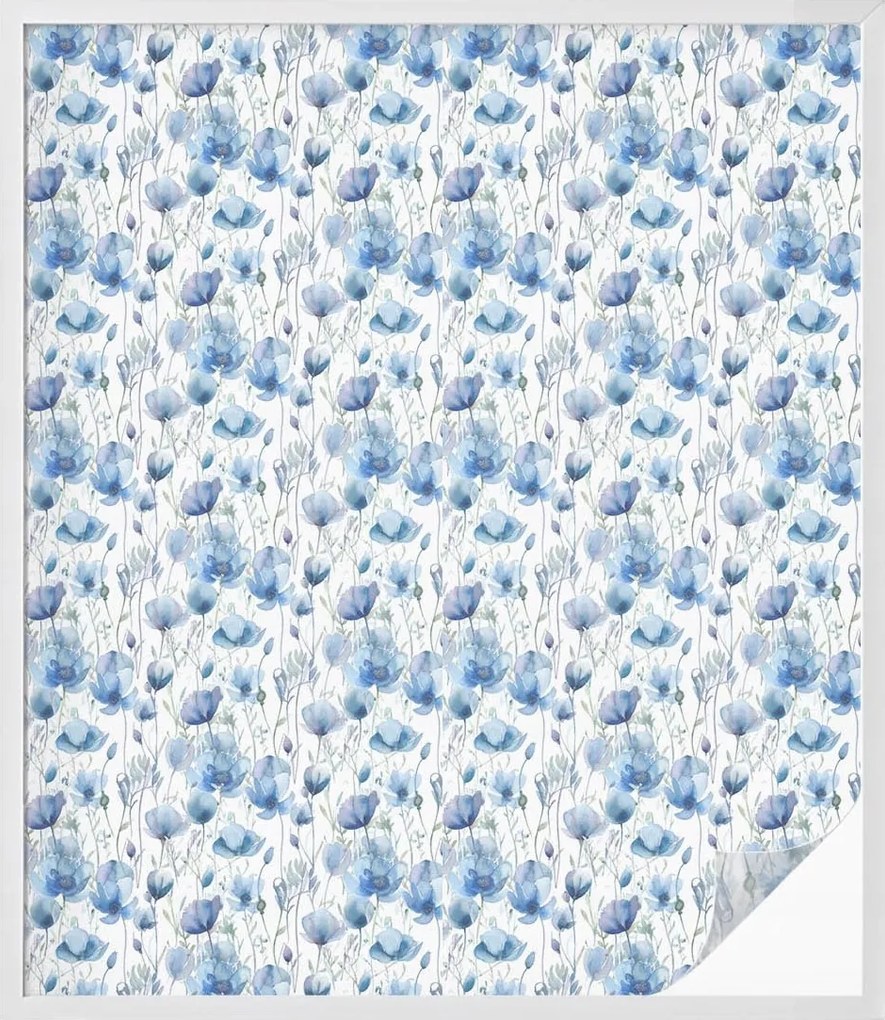 Öntapadós Ablakfólia Adatvédelem Virágok akvarell 100x116