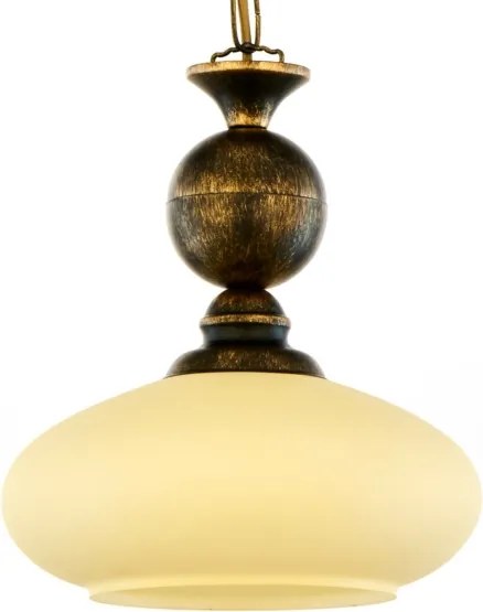 BRILAGI - Láncra függesztett MOLLERO csillár 1xE27/15W/230V, átm. 24 cm, bronz/patina