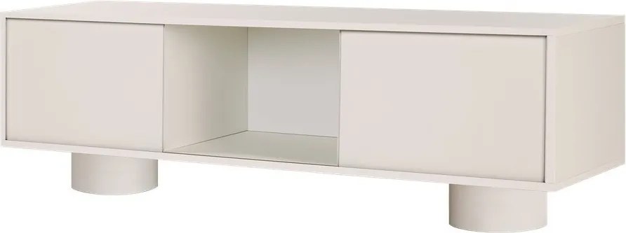 Szürkésbézs TV-állvány 160x48x42 cm Taro – noo.ma