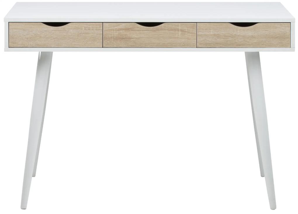 Massziv24 - Íróasztal NEPTUN 110 cm, fehér