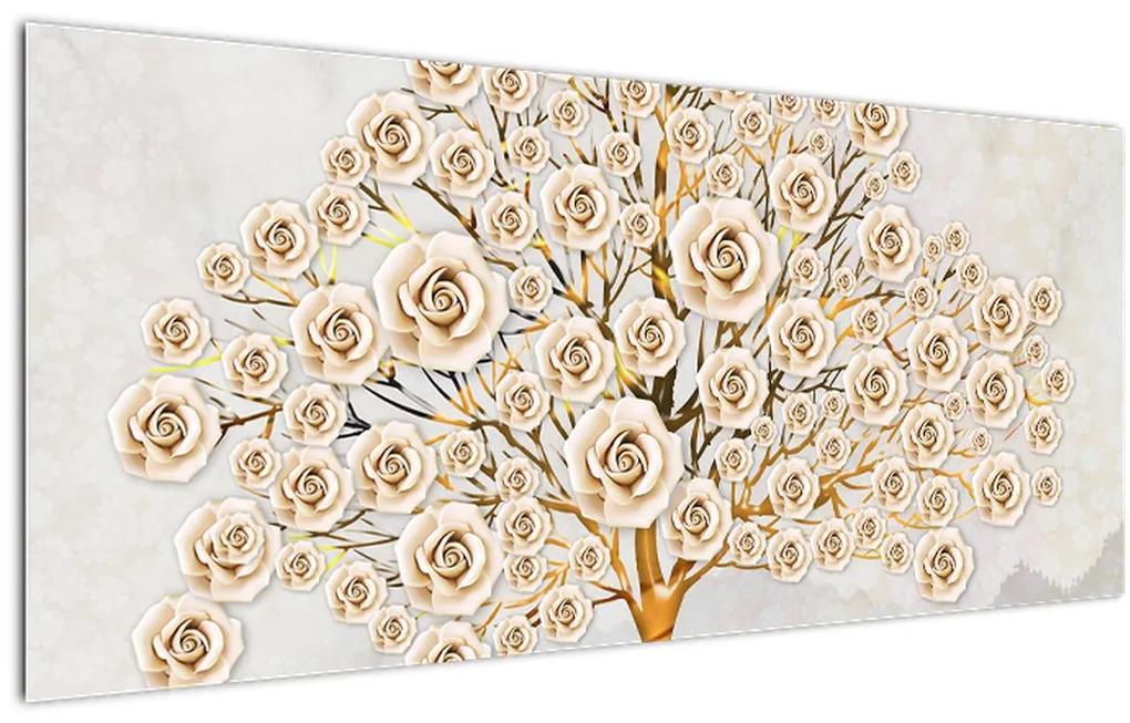 Egy virágfa képe (120x50 cm)