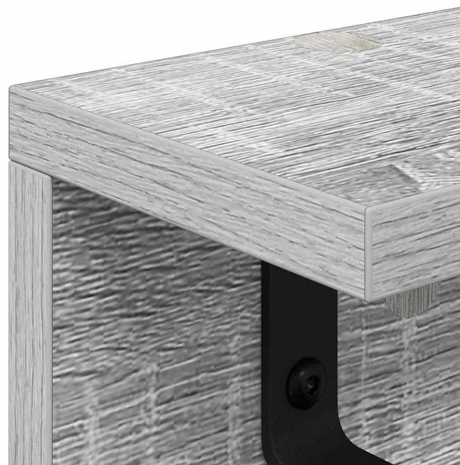 Fali Kabáthorog Szürke sonoma 60 x 10.5 x 10.5 cm Faanyag