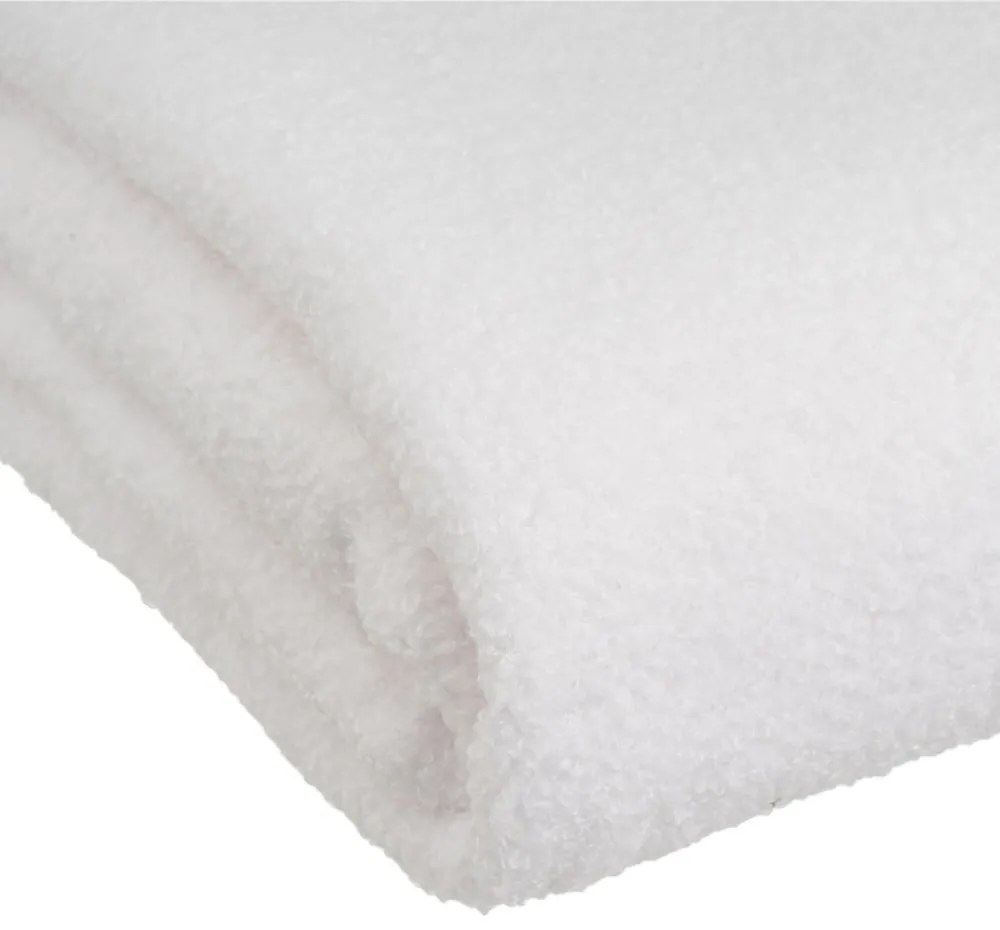 Fehér sherpa takaró 130x160 cm Sherpa Bouclé – Casa Selección
