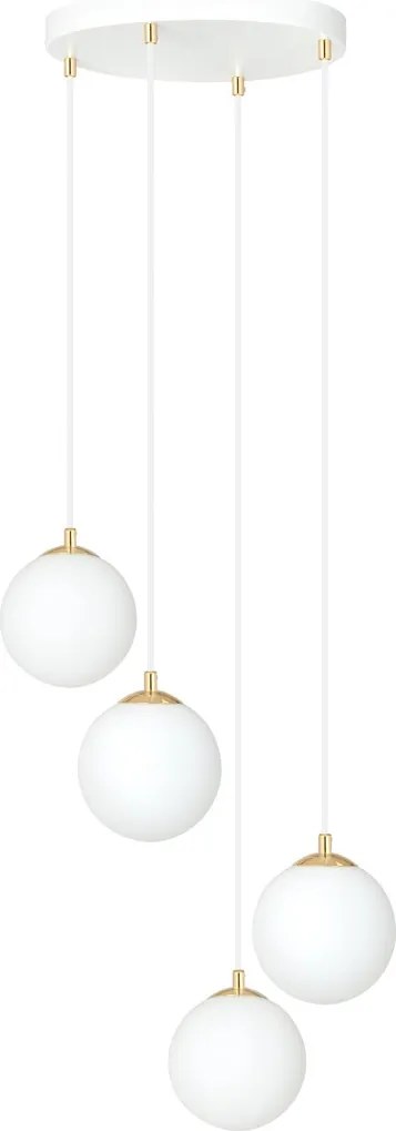 Emibig modern függeszték royal fehér arany emi1244/4