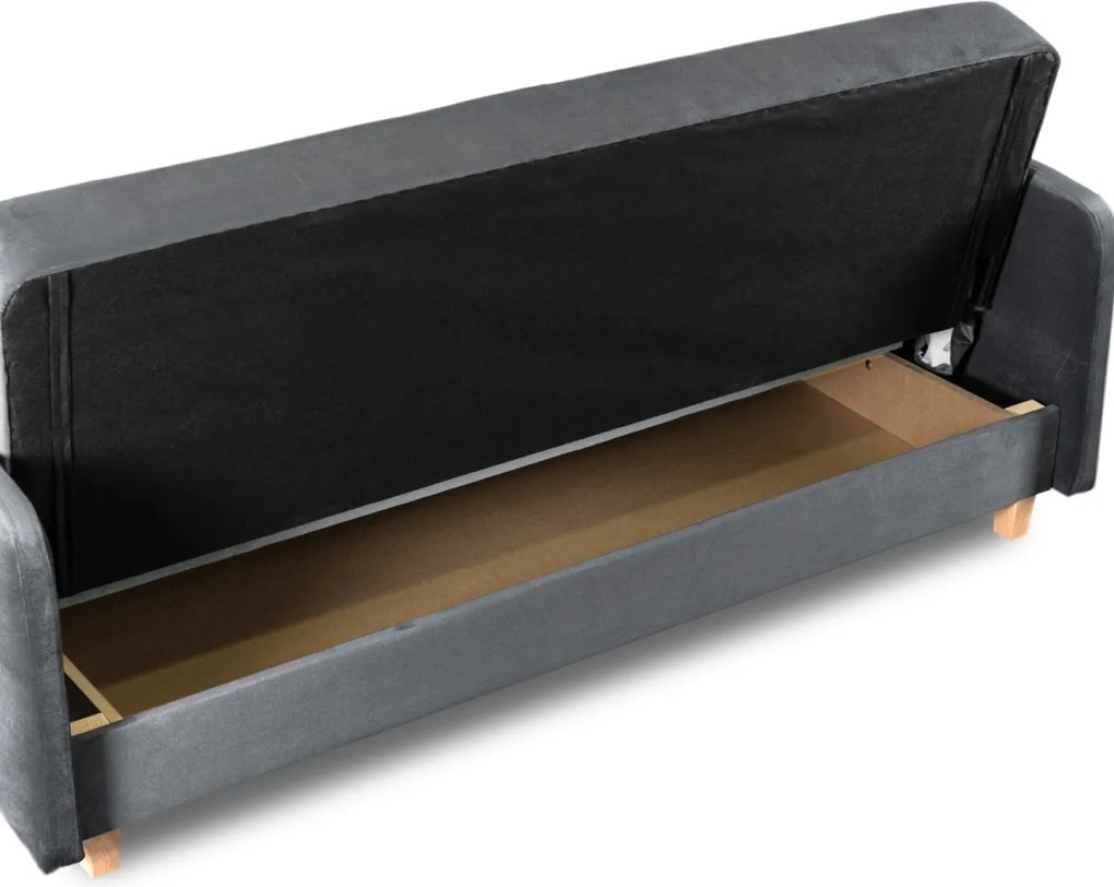 Zestaw 2x Sofa Rozkładana CUBA Szara