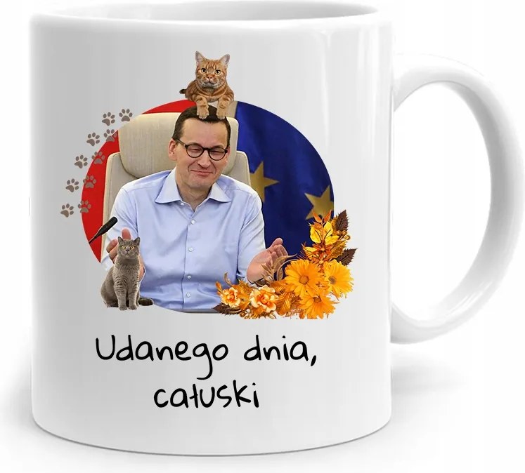 Bögre Politikus Miniszterelnök Mateusz Morawiecki Pis