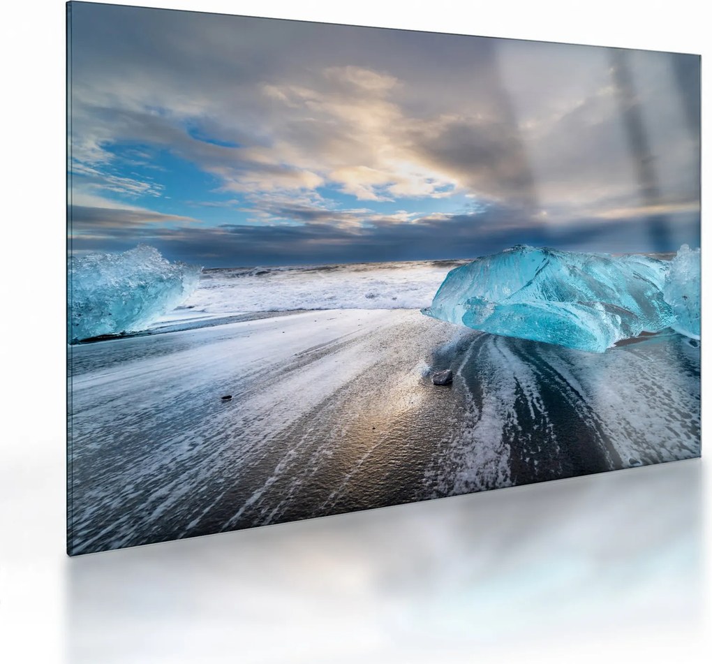 Üveg kép - Diamond Beach (70x50 cm)
