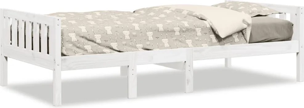 vidaXL fehér tömör fenyőfa gyerekágy matrac nélkül 90 x 200 cm