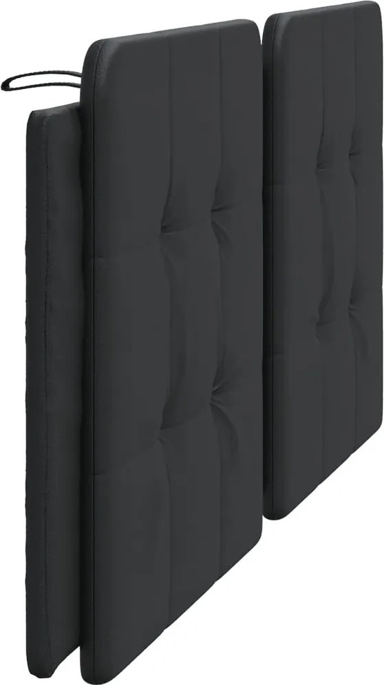 fekete műbőr fejtámla párna Zadar 193 cm