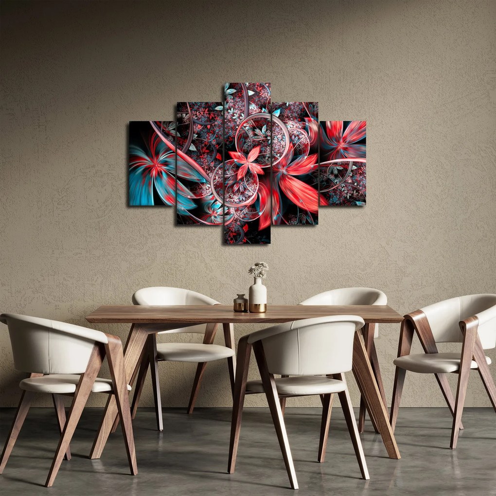 Absztrakt képek egzotikus virágok (150x105 cm)