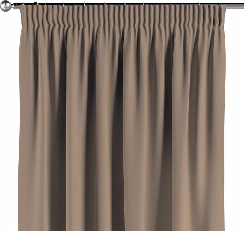 Függöny ráncoló szalaggal 1 db 140x260cm bézs