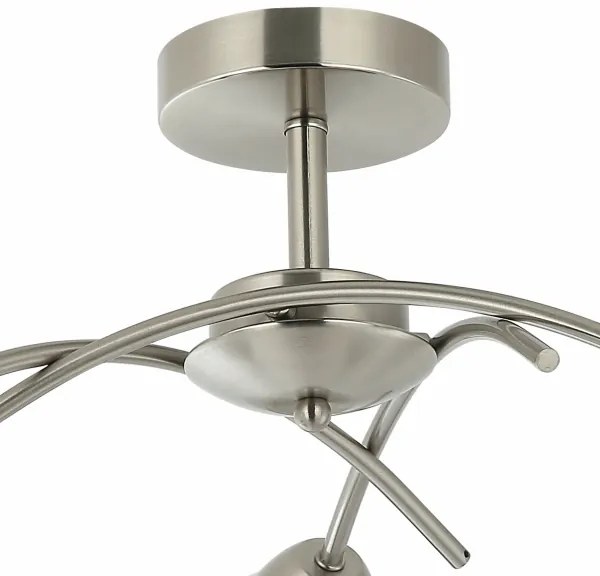 Felületre szerelhető csillár DONNA 3xE27/60W/230V nikkel