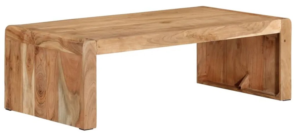 vidaXL tömör akácfa dohányzóasztal 110 x 55 x 35 cm