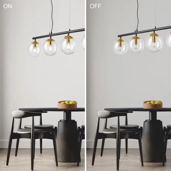 Csillár zsinóron ELOISE 4xE14/15W/230V