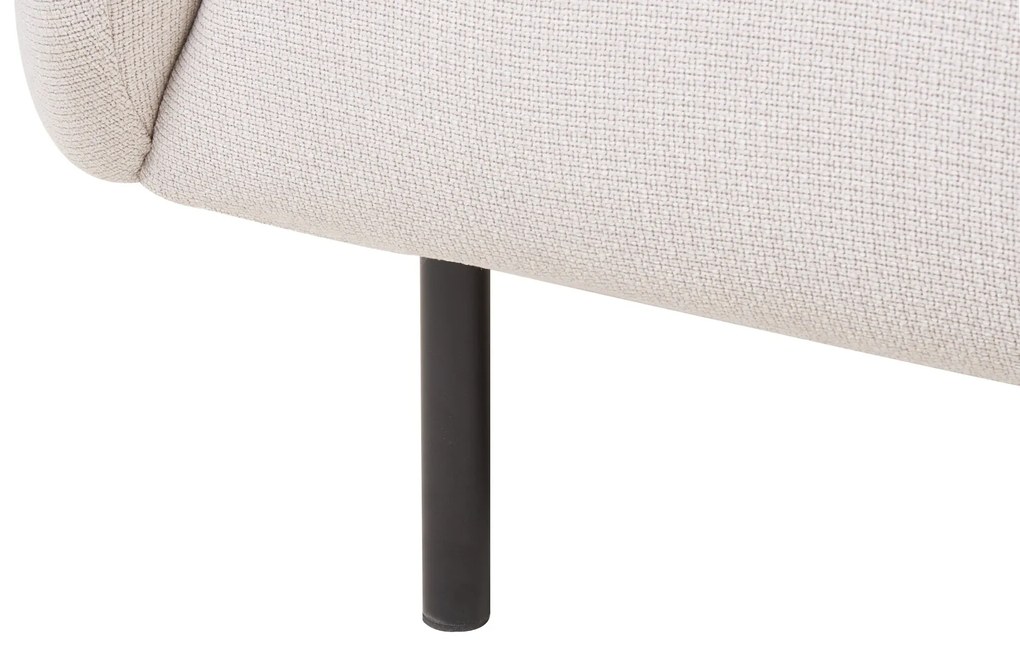 Kétszemélyes bézs és fekete kanapé LOEN Beliani