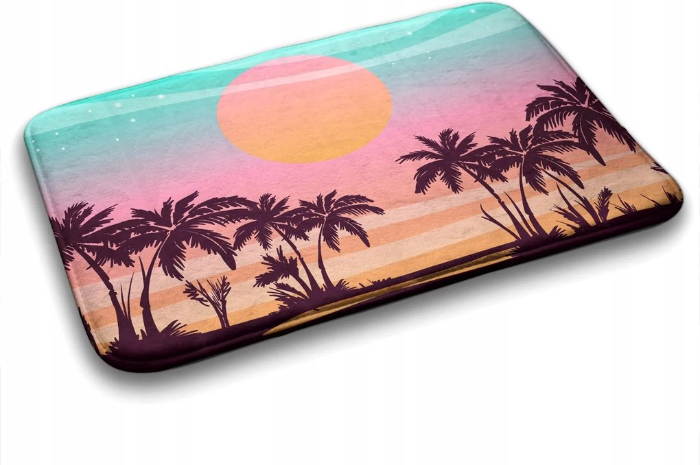 Trendi fürdőszobaszőnyeg Trópusi tengerpart 75x45 cm