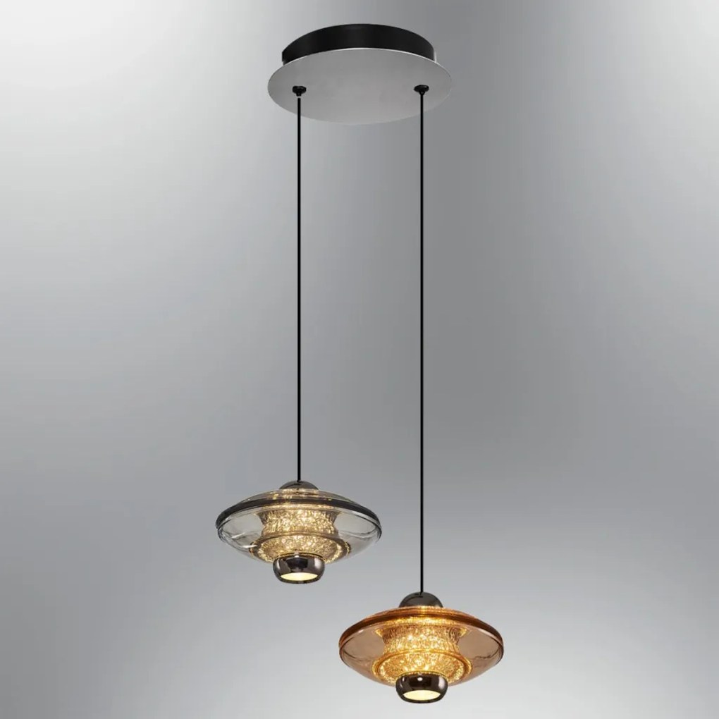 Roove üveg függőlámpa, 120 cm – 2865-2A-28
