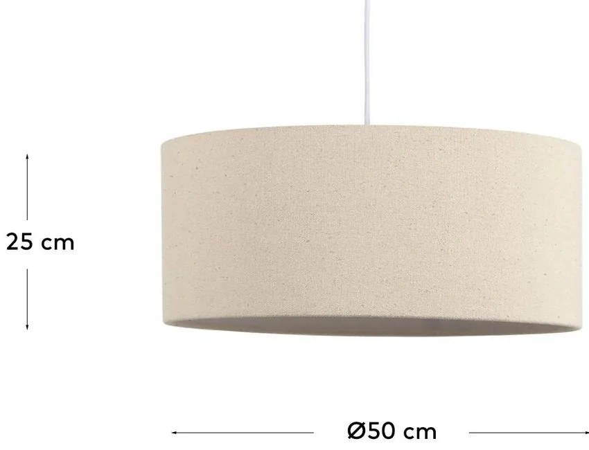 Krémszínű lámpabúra ø 50 cm Nazli – Kave Home