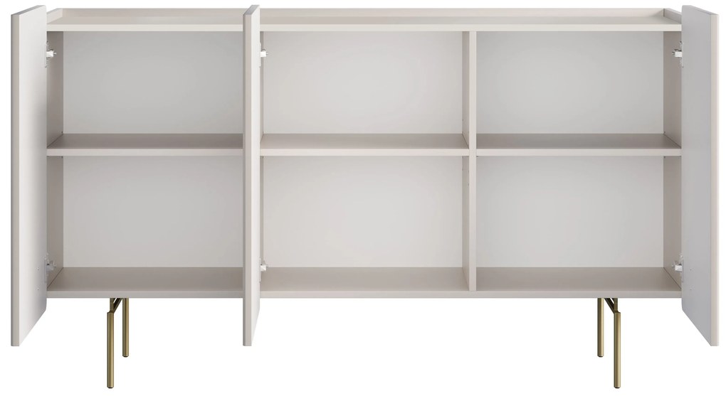 Malmi komód 150 cm - kasmír / arany lábak