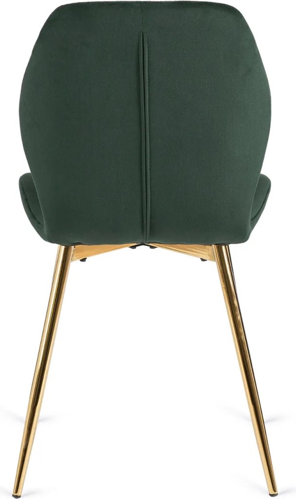Szék zöld színben, bársony kárpittal. LUCKY