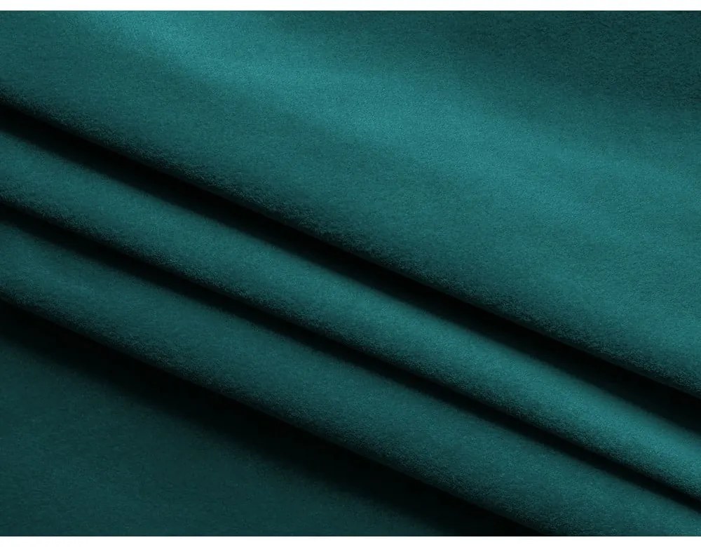 Türkiz bársony kinyitható-tárolóhelyes kanapé 225 cm Hula – Makamii