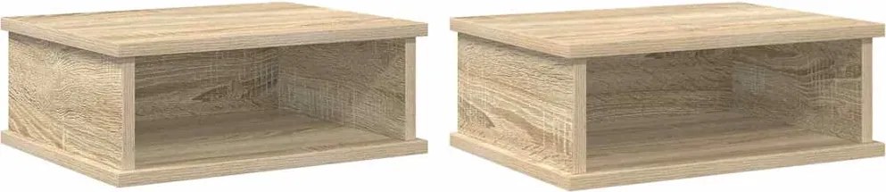vidaXL Éjjeli asztal 2 pcs Sonoma tölgy 40 x 31 x 15 cm Faanyag
