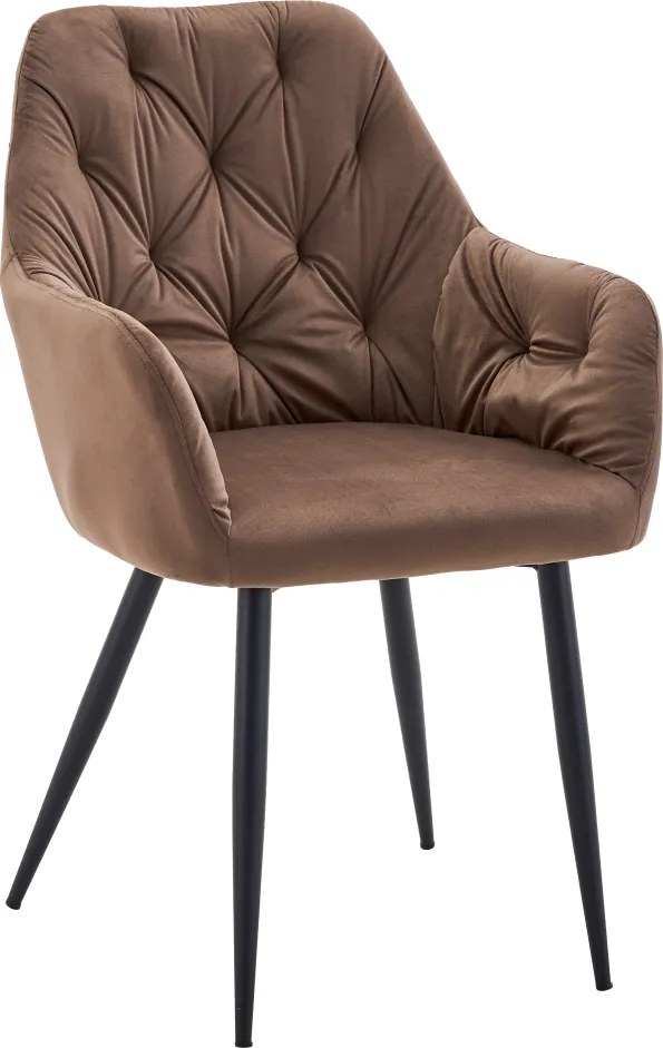 Design fotel, barna Velvet szövet, VERIO NEW