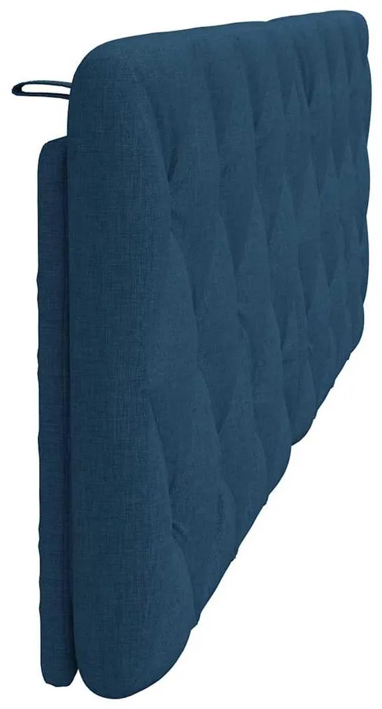 kék szövet fejtámla párna 160 cm