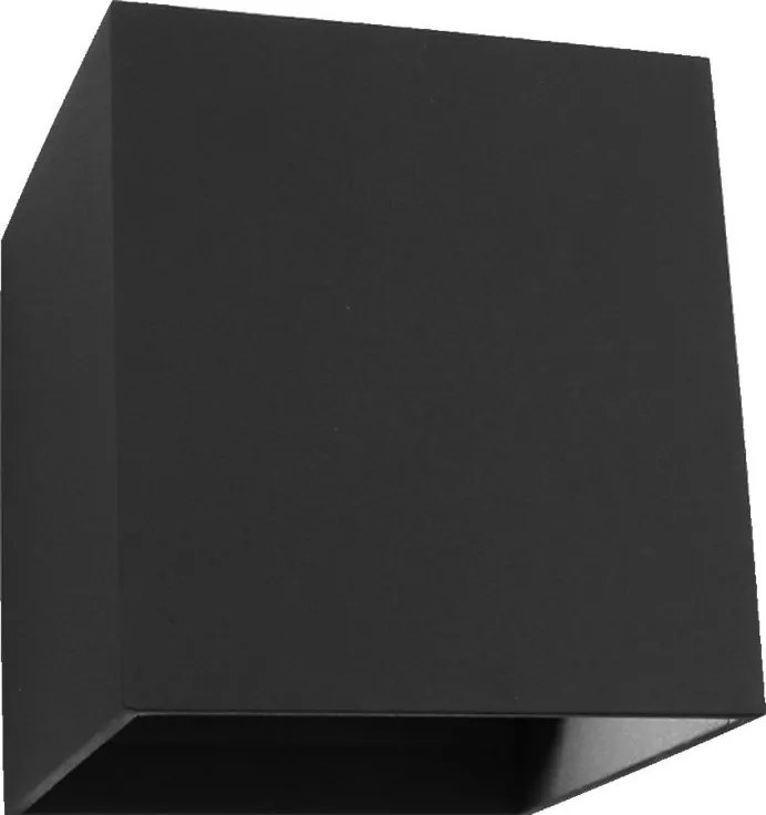 PREZENT 31500 GRADUS Modern Kültéri Fali Lámpa Matt Fekete, Átlátszó LED IP44