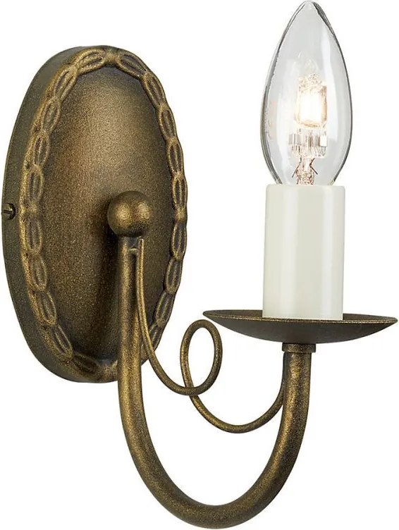 Fali lámpa Fekete Minster ELSTEAD-MN1-BLK-GOLD