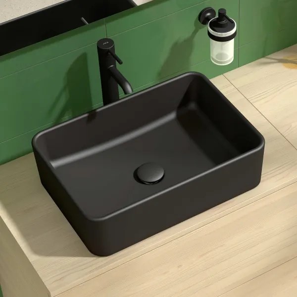 JIKA H8184237161121 - CUBITO 50x35 cm kerámia mosdó, matt fekete