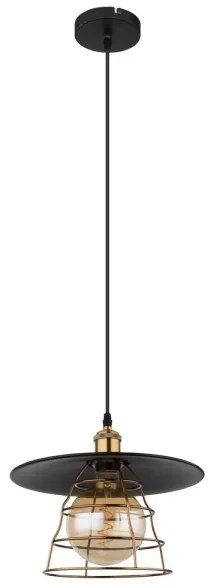 Globo 15086BH1 - VIEJO 1xE27/60W/230V mennyezeti lámpa kábellel