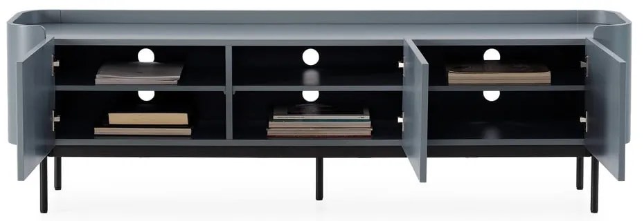Szürkéskék TV-állvány 180x55x40 cm Willa – MOME