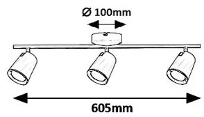 Rabalux 5047 - LED Spotlámpa SOLANGE 3xLED/6W/230V