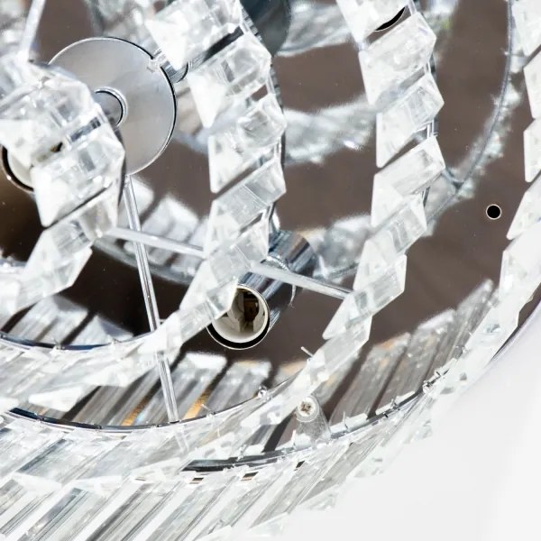 Brilagi - LED kristály mennyezeti lámpa MOZART 5xE14/40W/230V, fényes króm