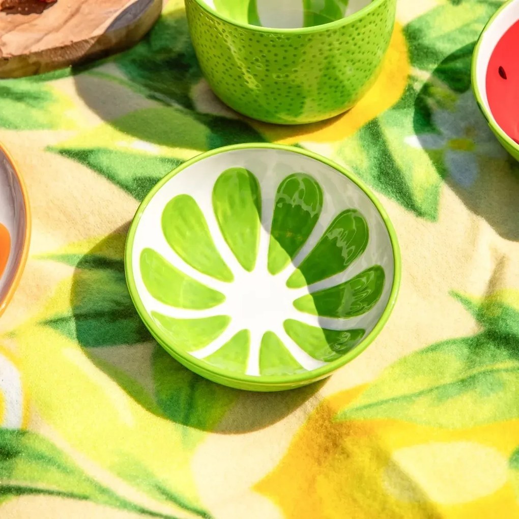 Altom Tropicana kerámia tálkészlet lime 12,5 cm, 2 db