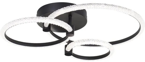 Brilliant - LED Dimmelhető mennyezeti lámpa AYDIN LED/34W/230V fekete + távirányító