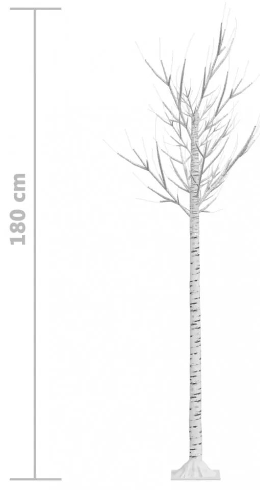 180 LED-es bel-/kültéri színes fűzfa karácsonyfa 1,8 m
