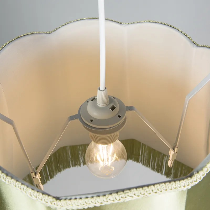 4 db-os készlet Retro lógólámpa zöld 45 cm - Granny