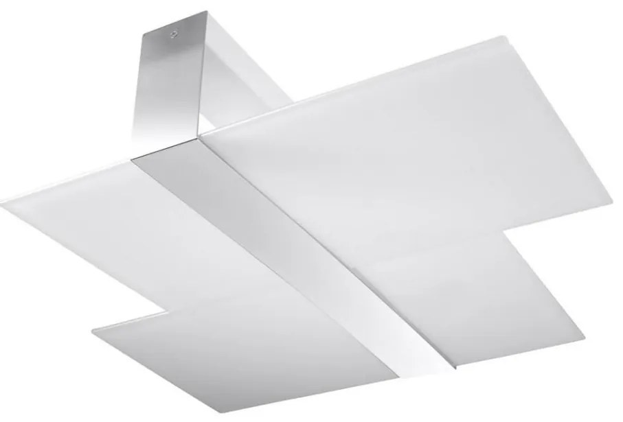 Sollux SL.0188 - Mennyezeti lámpa MASSIMO 2xE27/60W/230V fehér/króm