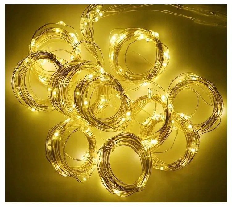 LED fényfüggöny STAR RAIN 3x3 m, meleg fehér