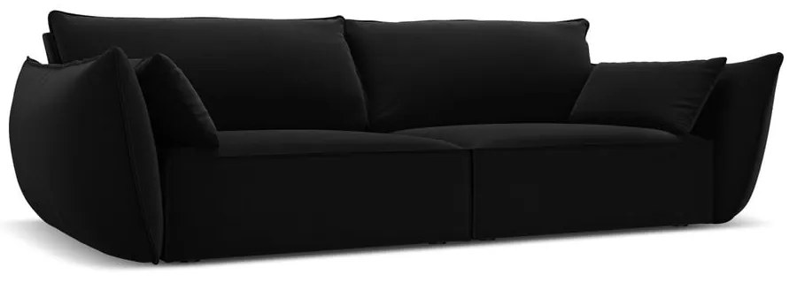 Fekete bársony kanapé 208 cm Vanda – Mazzini Sofas
