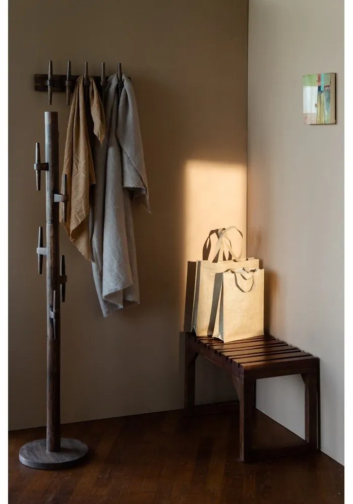 Natúr színű mangófa fali fogas Jakub – Dutchbone