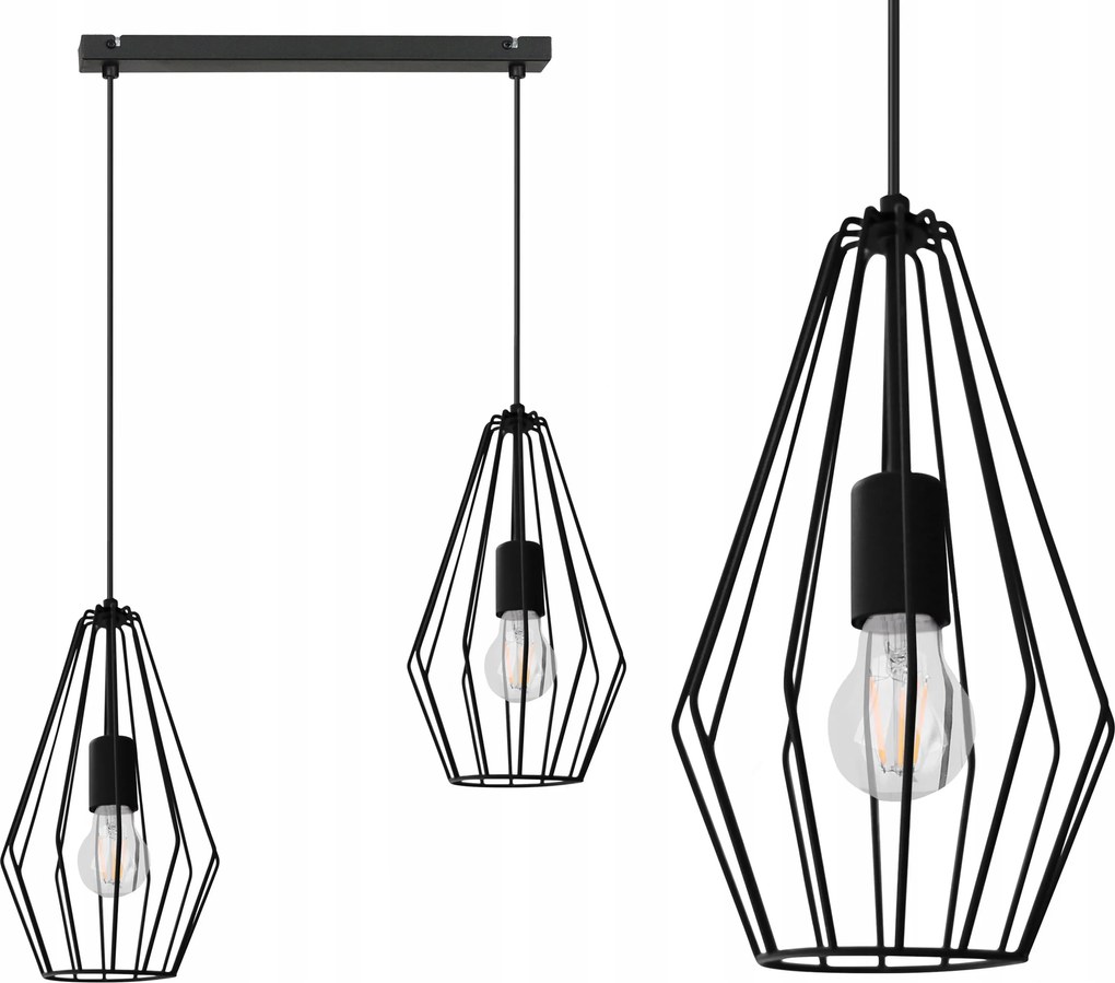 Mennyezeti Lámpa Lógó Csillár Fekete Loft Modern Asztal Felett Sziget