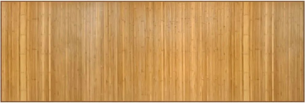 vidaXL négyszögletű természetes bambusz szőnyeg 100 x 300 cm