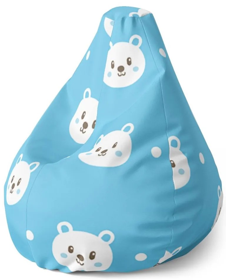 Pear babzsák mackók - gyerek, kék