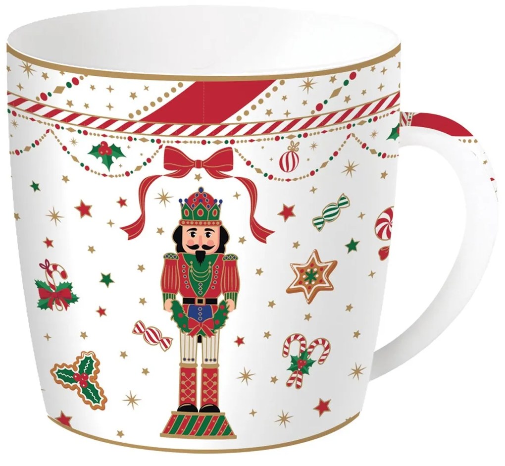 Karácsonyi porcelán bögre díszdobozban Nutcracker Twist