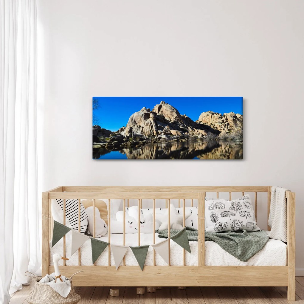 A tükröződő sziklák képe (120x50 cm)