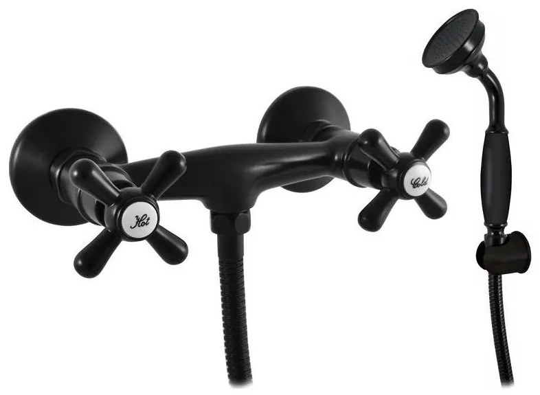 RAV Slezák MK180.5 - MORAVA csaptelepes zuhanygarnitúra matt fekete